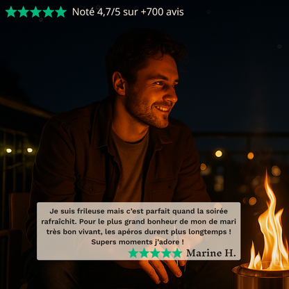 Mini-brasero portable sans fumée